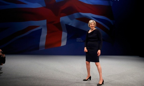 Theresa May: preparing to make a getaway.