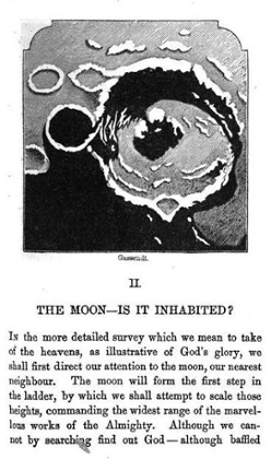 Illustration from William Leitch's Gods Glory in the Heavens (Alexander Strahan of Edinburgh and London) 1862.