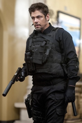 Benicio Del Toro as the traumatised Alejandro.
