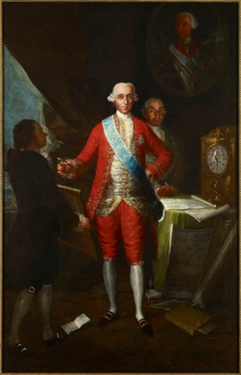 The Count of Floridablanca, 1783 by Goya.