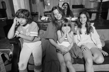 Gail and Frank Zappa with three of their children – Dweezil, Ahmet and Moon Unit – in California in 1979.