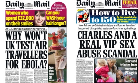 The Daily Mail featured The Great British Bake Off winner on the front page in 2014 (left) – but not this year