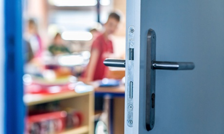 Open classroom door.