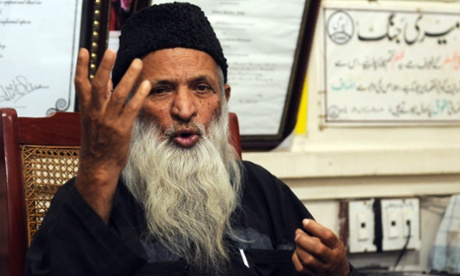 Abdul Sattar Edhi, who runs Pakistan's largest charity the Edhi Foundation, speaks at his office in Karachi.