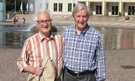 Walter Friedrich, left, with David Childs. Walter had a post at the German Sports University in Leipzig