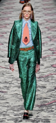Gucci does the 1970s at Milan Fashion Week.