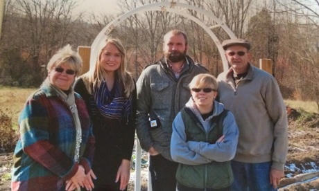 Abby Higgs and her adoptive family