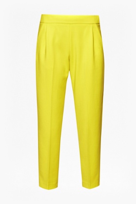 Five autumn trousers – bright yellow tailored trousers by French Connection