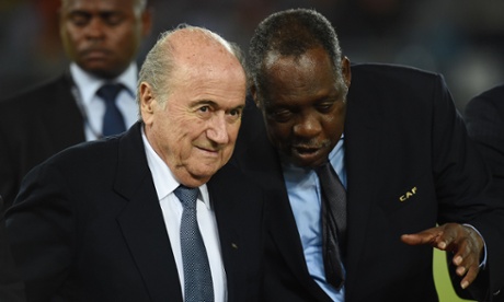 Sepp Blatter and his ally Issa Hayatou