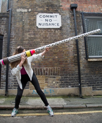 Cristina Lina's potato cannon.