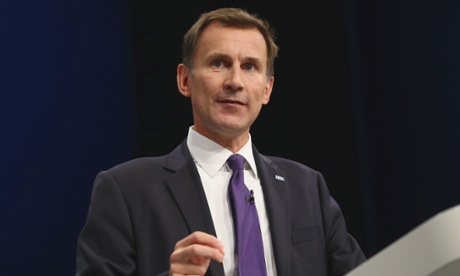 Hunt’s self-respect is great enough for him to believe that he is the best possible ­person to be lecturing the less fortunate on their character … health secretary Jeremy Hunt.
