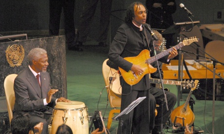Gilberto Gil and Kofi Annan