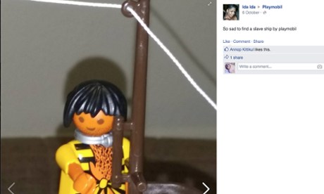 Ida Lockett’s picture of the Playmobil figurine she said was racist
