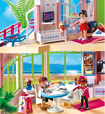 Screengrab from Playmobil website of Summer Fun Hotel set