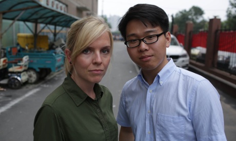 Reporter Shaunagh Connaire and gay rights activist John Shen in Unreported World.