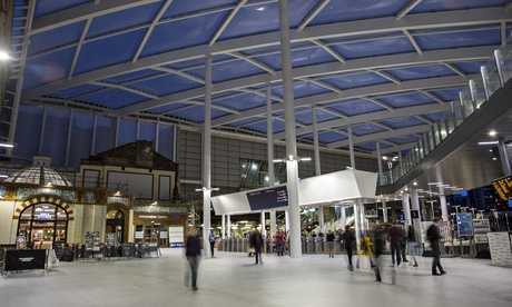 The new concourse of Manchester Victoria railway station.