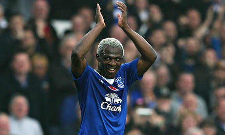 Arouna Koné celebrates his hat-rick