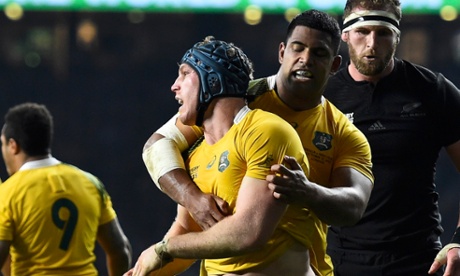 David Pocock, centre, scored a try in the final and is almost universally recognised as the player of the tournament.