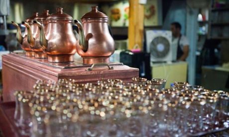 Teashop in Tokatlian Pasaji, Istanbul, Turkey