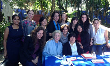 Guests at the 'Mexico City for women' discussion at the Frida Kahlo Museum