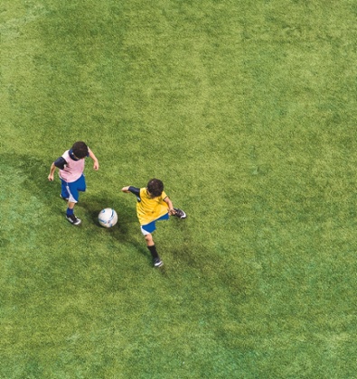 Young boys train at the Aspire academy