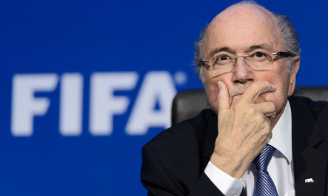 Sepp Blatter: deep in thought.