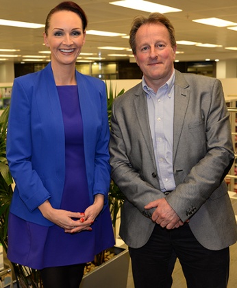 Paul Ettinger and Chelsey Baker