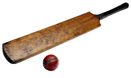 cricket bat and ball