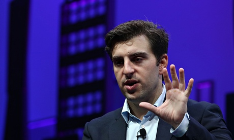 Airbnb co-founder and CEO Brian Chesky, speaking during the Fortune Global forum in San Francisco, C