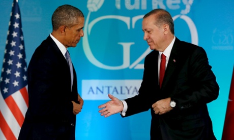 US president Barack Obama and Turkey’s president Recep Tayyip Erdogan