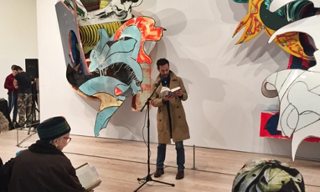 Justin Torres reading Moby Dick at the Whitney Museum.
