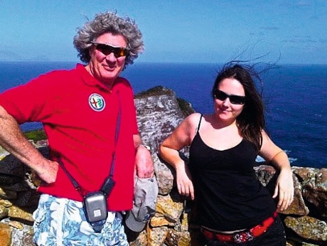 Photograph of Erica with Chris in 2010