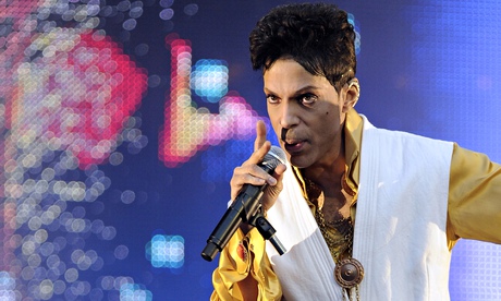 Prince performing at the Stade de France in Paris in May 2015
