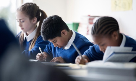 Children working in class