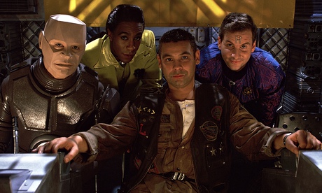Deep-space sitcom … Kryten, Cat, Lister and Rimmer in Red Dwarf. Photograph: Tony Russell/BBC