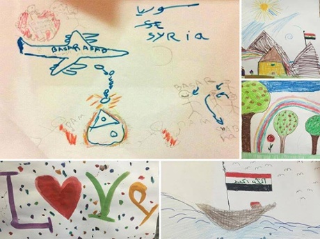 refugee children photos