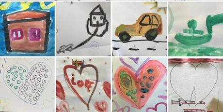 refugee children drawings