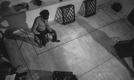 Tony Mcpherson, who plays author Alex Wheatley, in rehearsals for Where will we live?