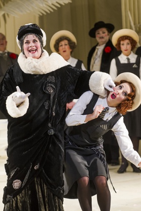 Yvonne Howard as Katisha and Mary Bevan as Yum-Yum in English National Opera's current production.