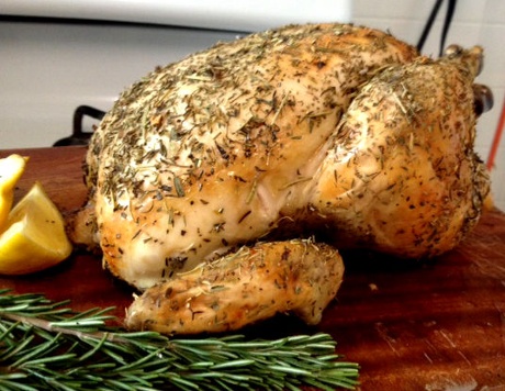 turkey with herbs