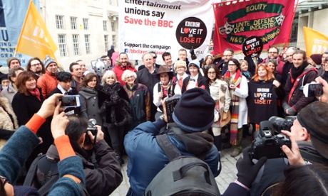 BBC licence fee protest