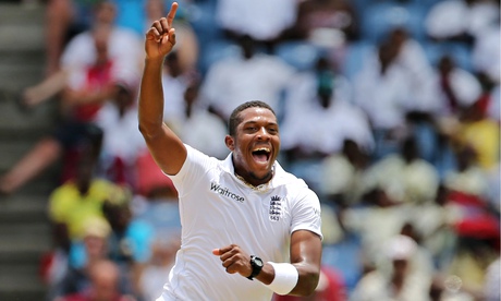 Chris Jordan in action for England