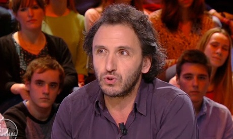 Freelance journalist Djaffer Ait Aoudia on the Canal+ show Le Petit Journal on Monday night