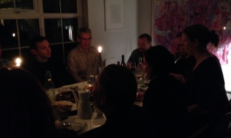 Thanksgiving is dark in smoggy London.