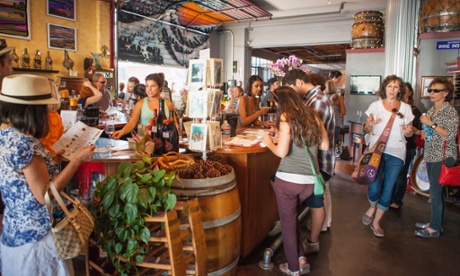 The Oreana Winery tasting room in The Funk Zone.