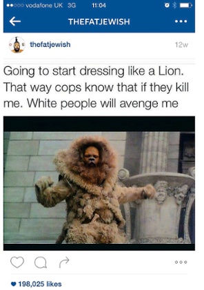 Photograph of Ostrovsky's Twitter account