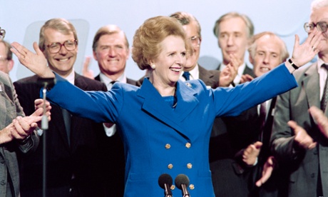 Margaret Thatcher at the Conservative party conference in Blackpool, 1989.