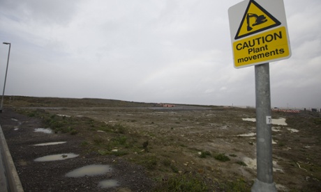 Development land where two nuclear reactors are set to be built at Hinkley Point C