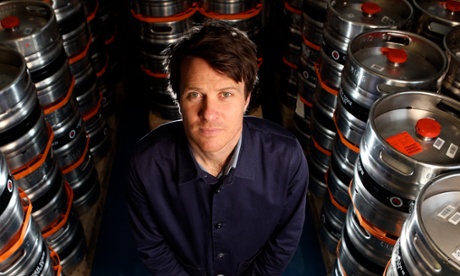 Roll out the barrel: Jasper Cuppaidge photographed at the Camden Town Brewery in north London.