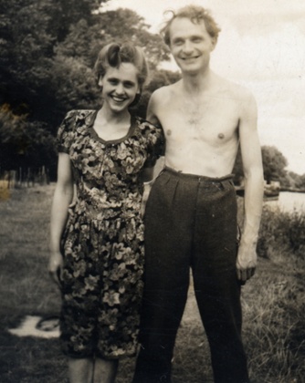 Newlyweds: Stephen and Natasha Spender soon after they were married, in 1941.
